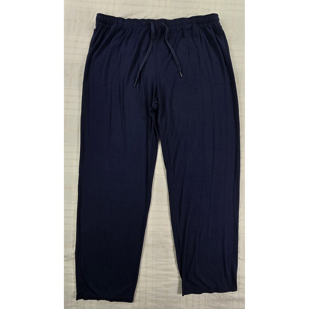 Derek Rose London Men's Lounge Pants Micro Modal Stretch Royal Blue XXL
